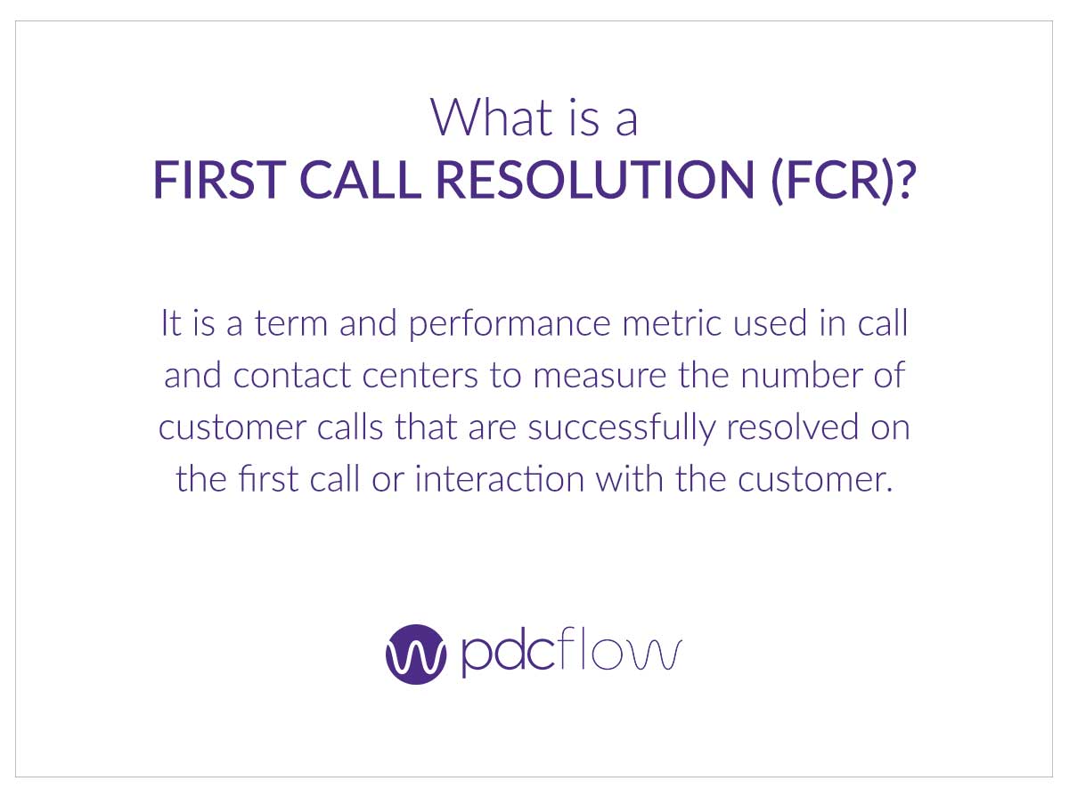 First Call Resolution Definition