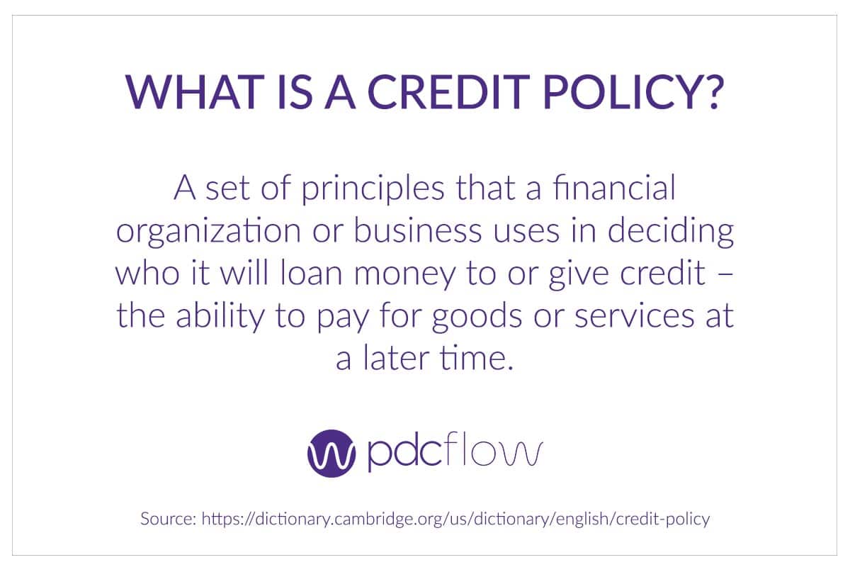 Credit Policy Definition