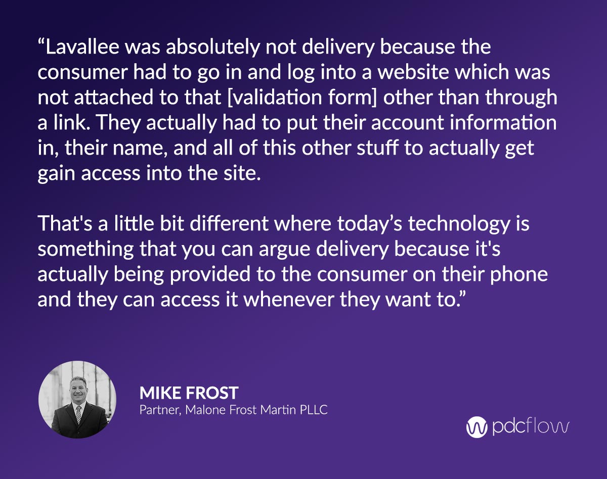 Mike Frost Quote on Proving Deliverability