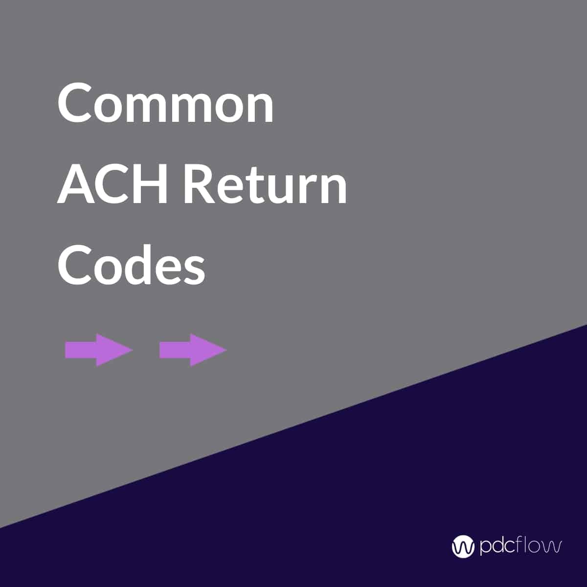 Common ACH Return Codes