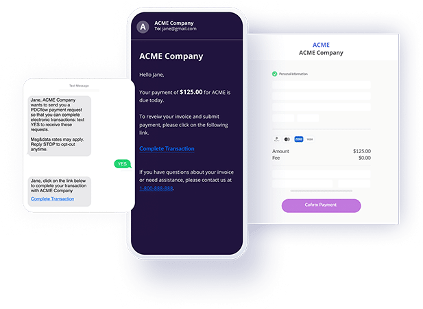 PDCflow SMS Payments